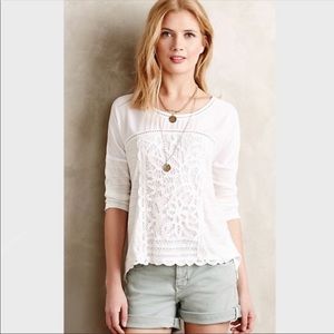 Anthropologie Meadow Rue Tayrona Lace Top